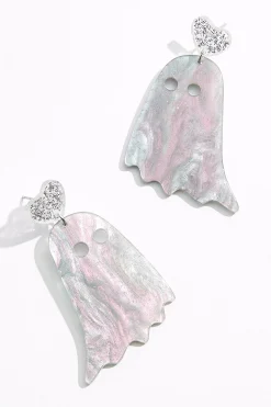 Lucite Ghost Earrings