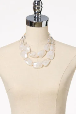 Lucite Layered Necklace Set