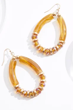 Lucite Resin Tear Earrings
