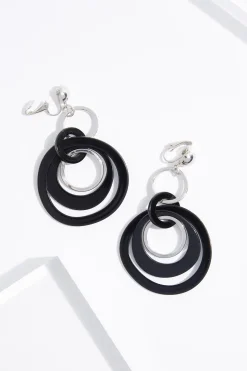Lucite Ring Clip- On Earrings