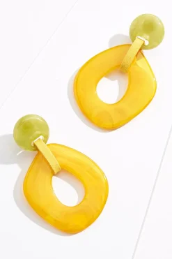 Lucite Shape Dangle Earrings