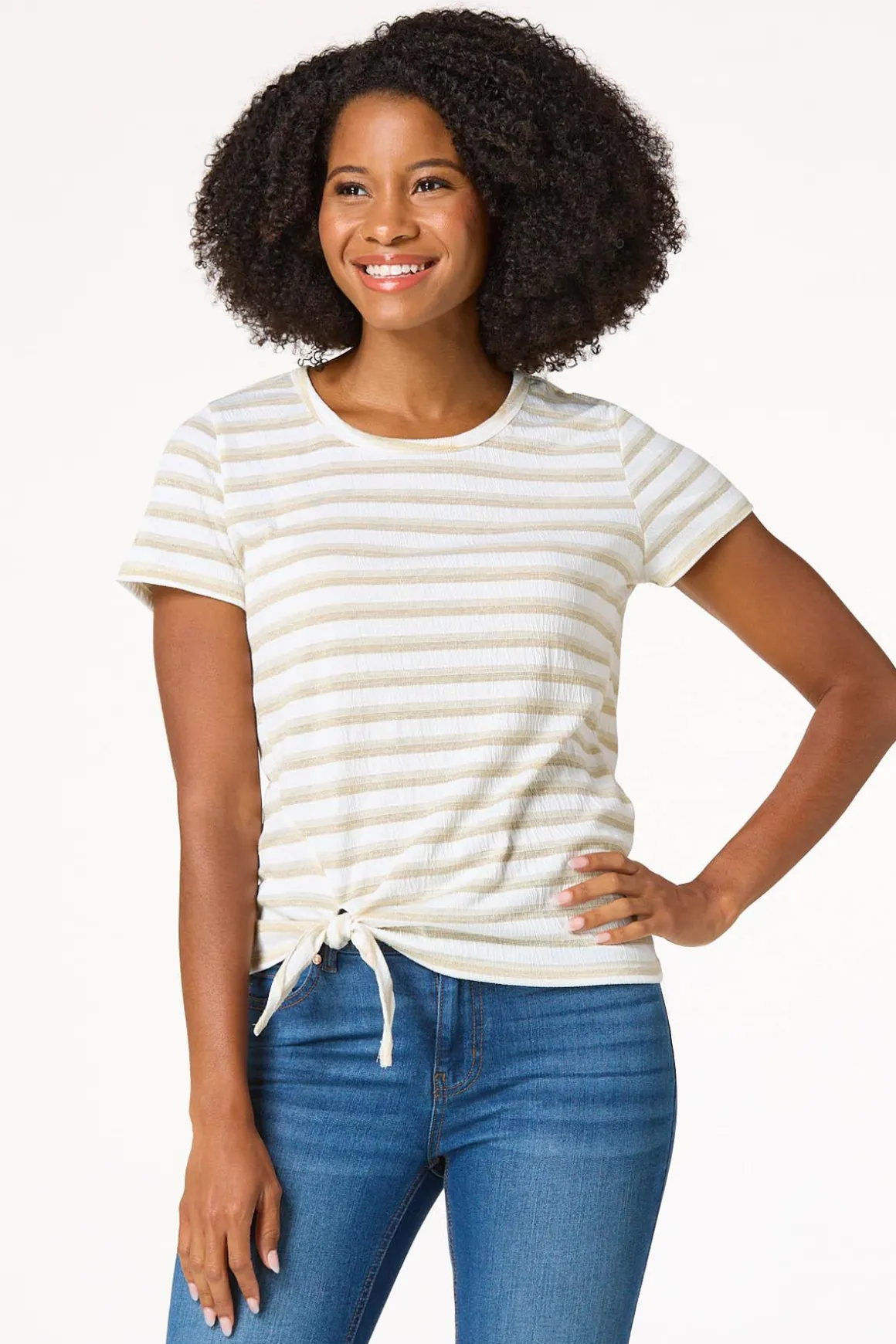 Lurex Stripe Top