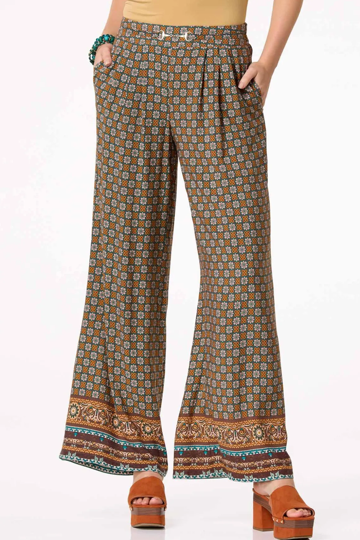 Medallion Border Pants
