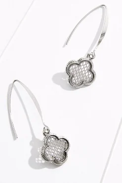 Medallion Charm Wire Earrings
