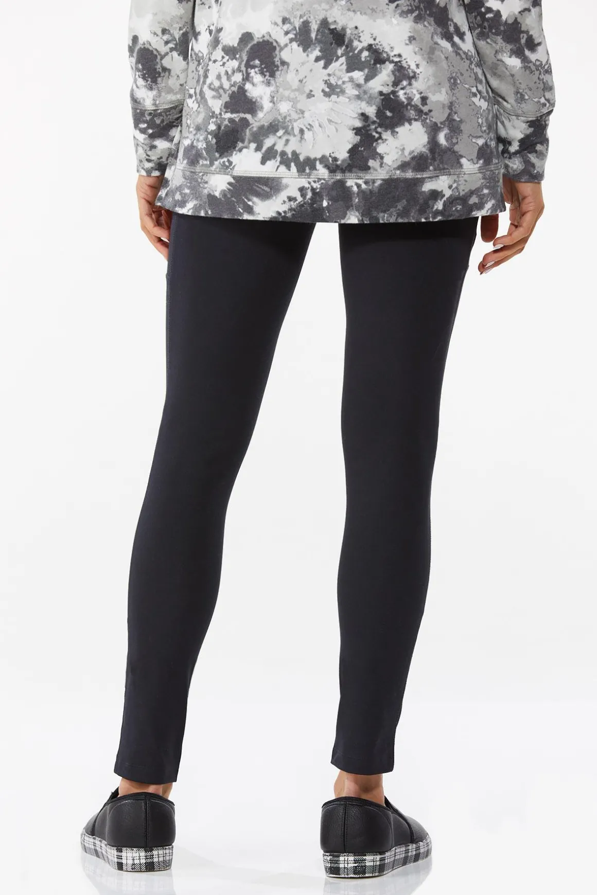Mesh Trim Pocket Leggings