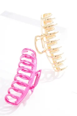 Metallic Claw Clip Set
