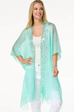 Metallic Sequin Kimono