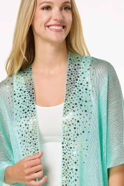 Metallic Sequin Kimono