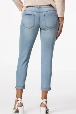 Mid Rise Girlfriend Jeans