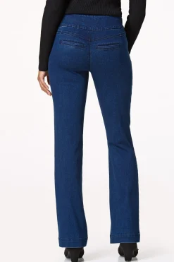 Mid Rise Pull- On Trouser Jeans