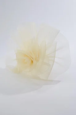 Mixed Netting Ivory Fascinator