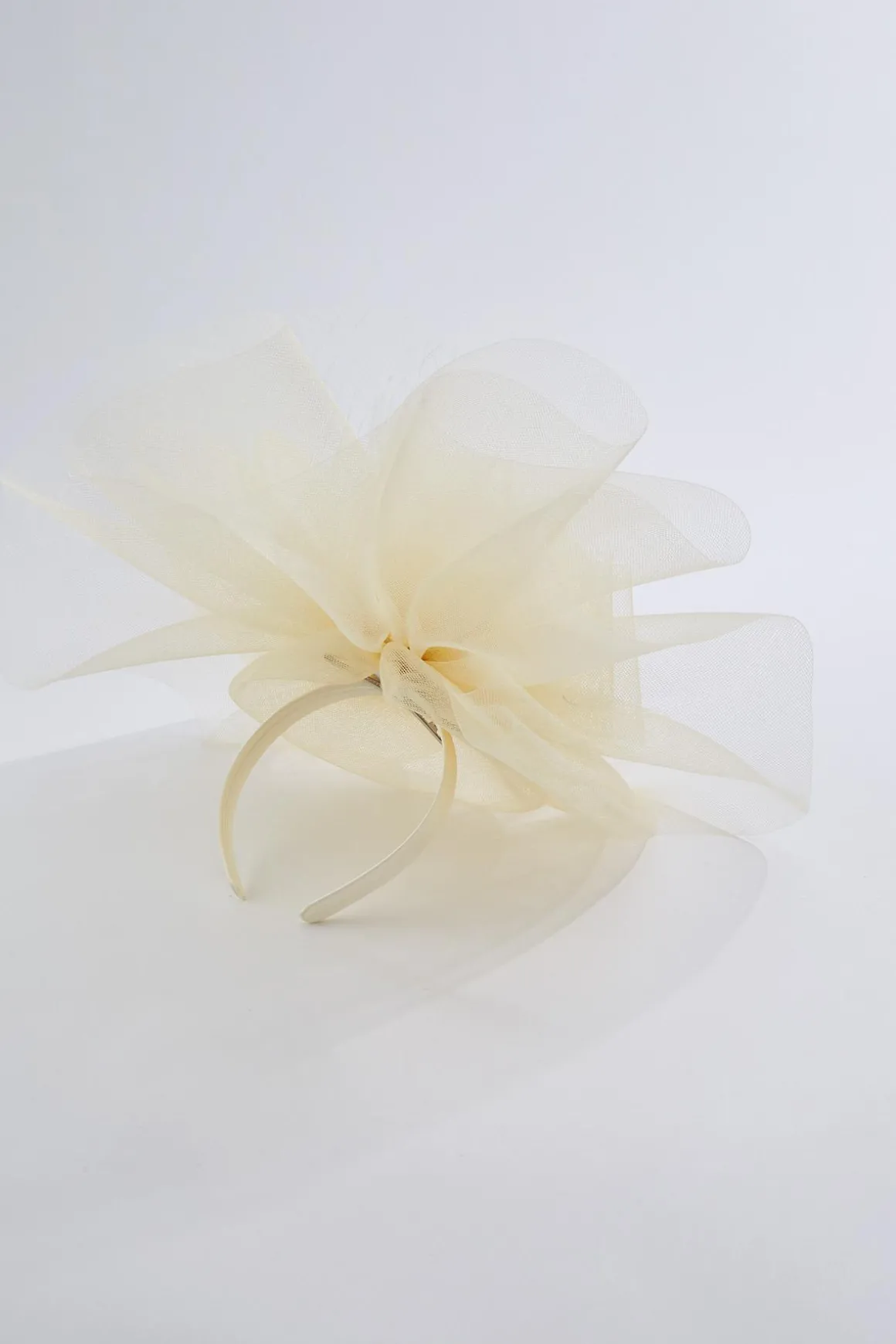 Mixed Netting Ivory Fascinator