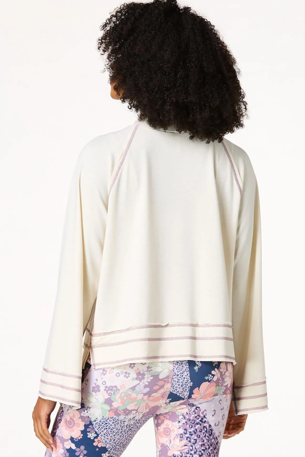 Mock Neck French Terry Top