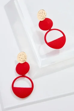 Mod Metal Linear Earrings
