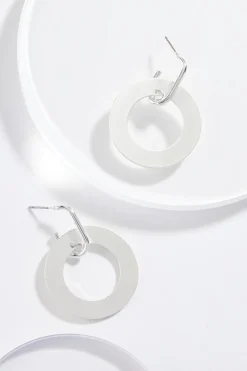 Mod Silver Earrings