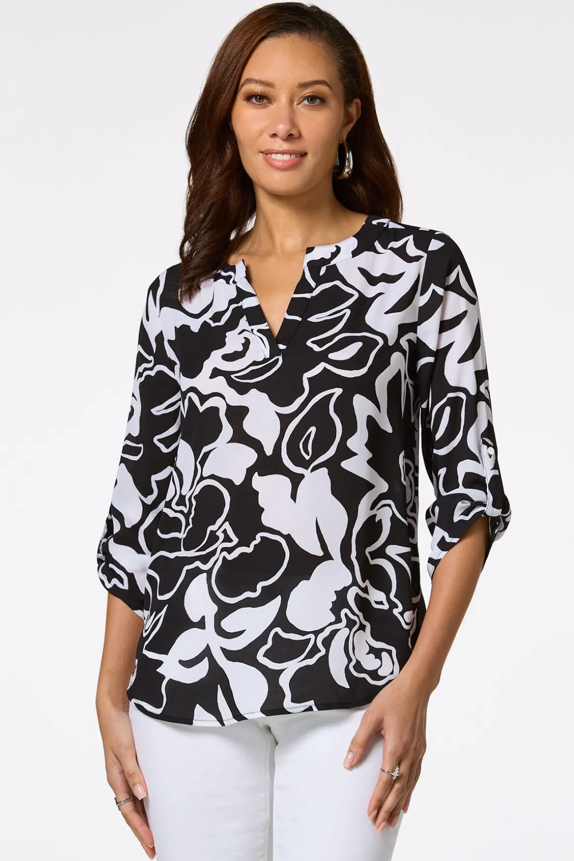 Modern Contrast Tunic