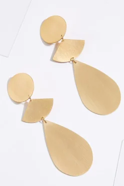 Modern Metal Clip- On Earrings