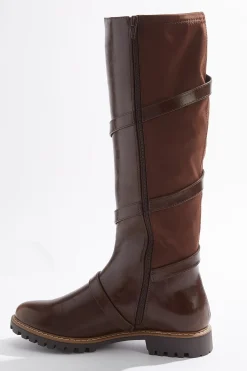 Multi Buckle Strap Riding Boots