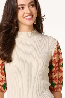 Multi Crochet Sleeve Sweater