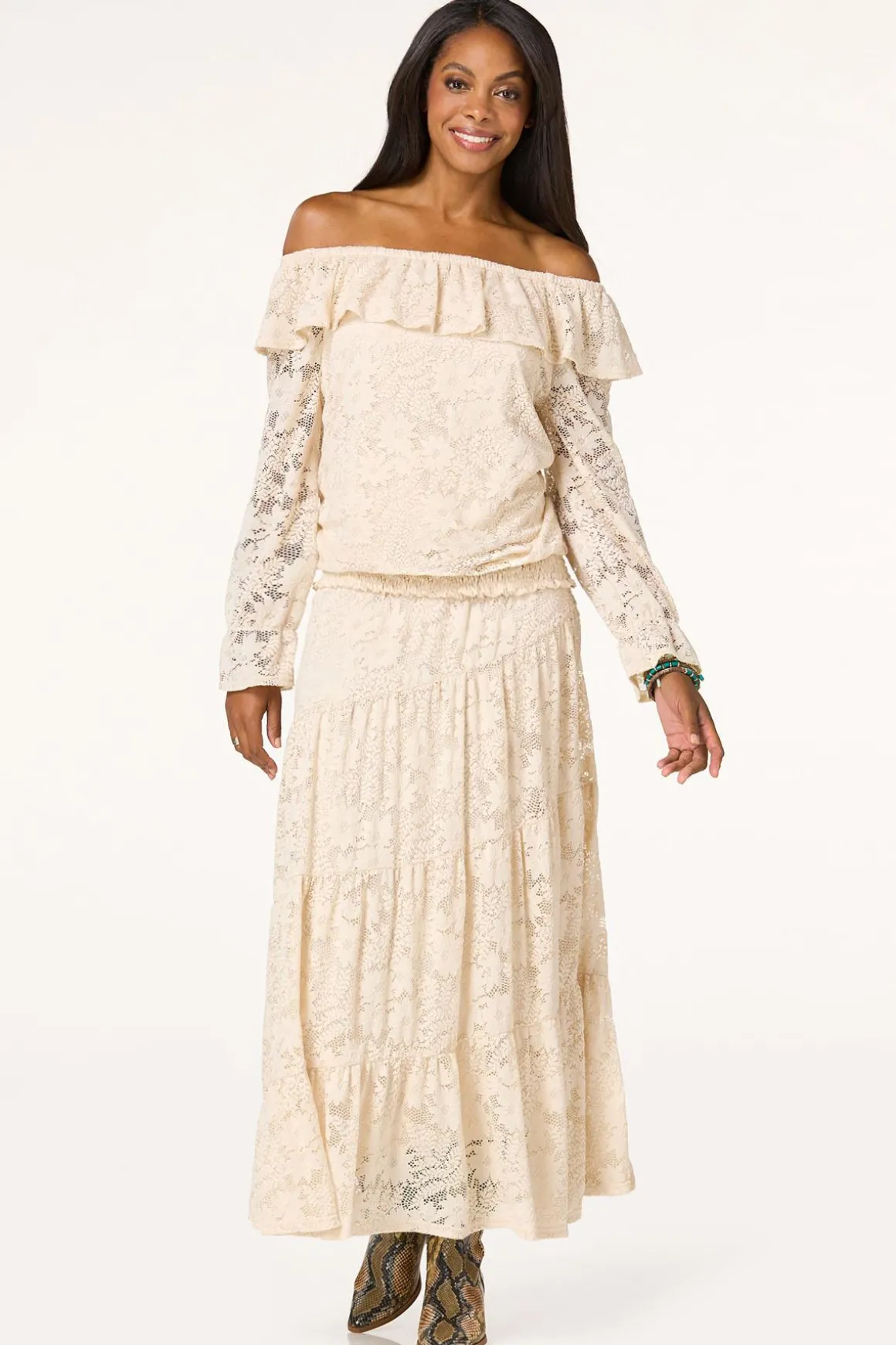 Natural Convertible Crochet Top