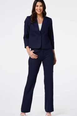 Navy Linen Blazer