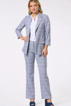 Navy Plaid Blazer