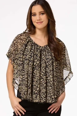 Neutral Floral Capelet