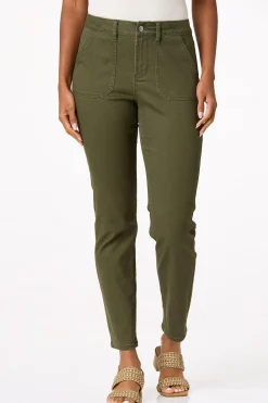 Olive Twill Pants