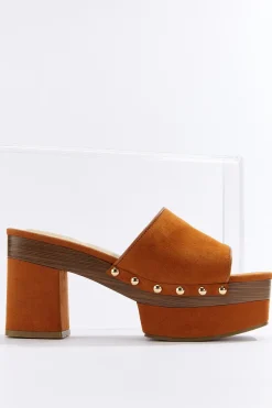 One Band Platform Heel Sandals