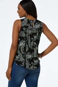 Paisley Crochet Yoke Tank