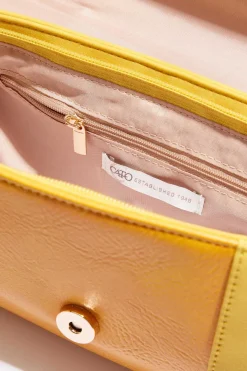Paneled Flap Wristlet