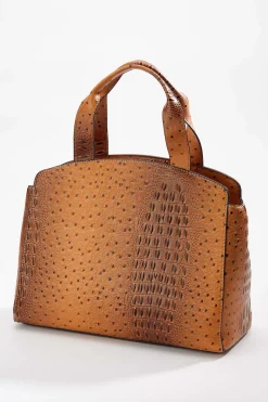 Patchwork Faux Leather Satchel