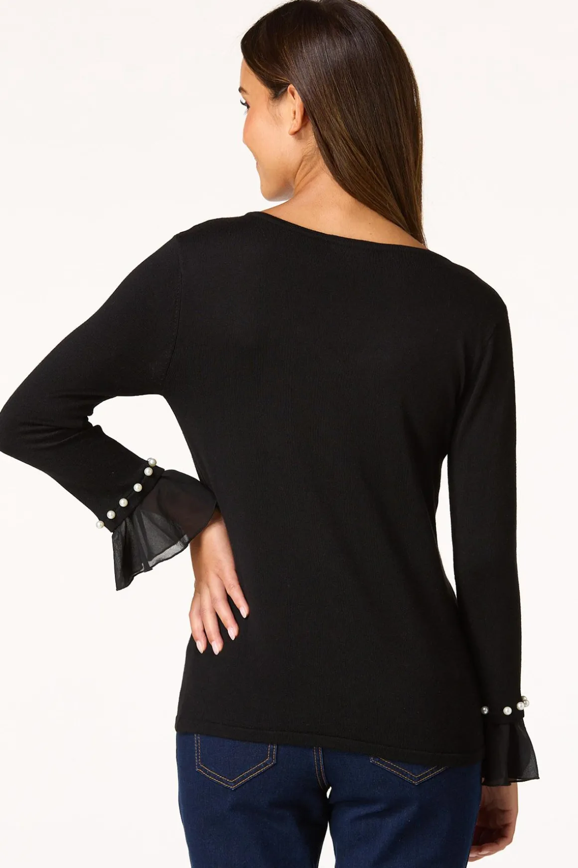 Pearl Bell Sleeve Sweater