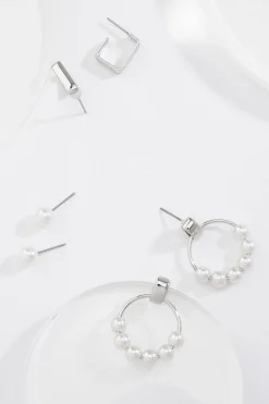 Pearl Multi Earring Set