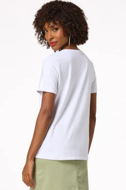 Pearl Rhinestone Tee