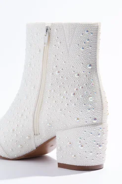 Pearl Stone Embellished Boots