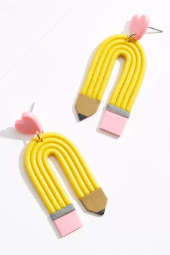 Pencil Arch Earrings