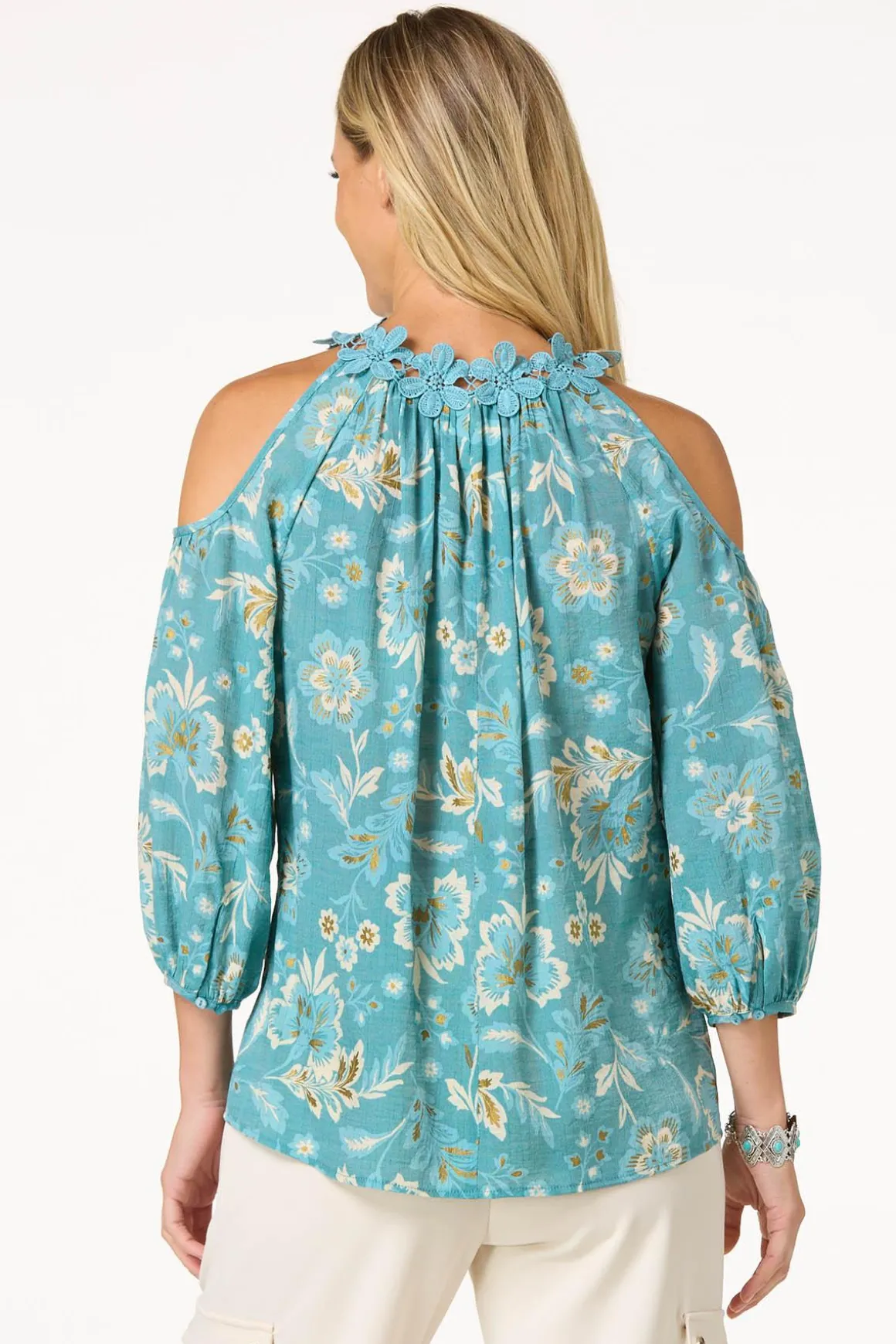 Petal Cold Shoulder Top