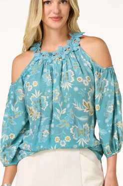 Petal Cold Shoulder Top