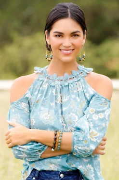 Petal Cold Shoulder Top