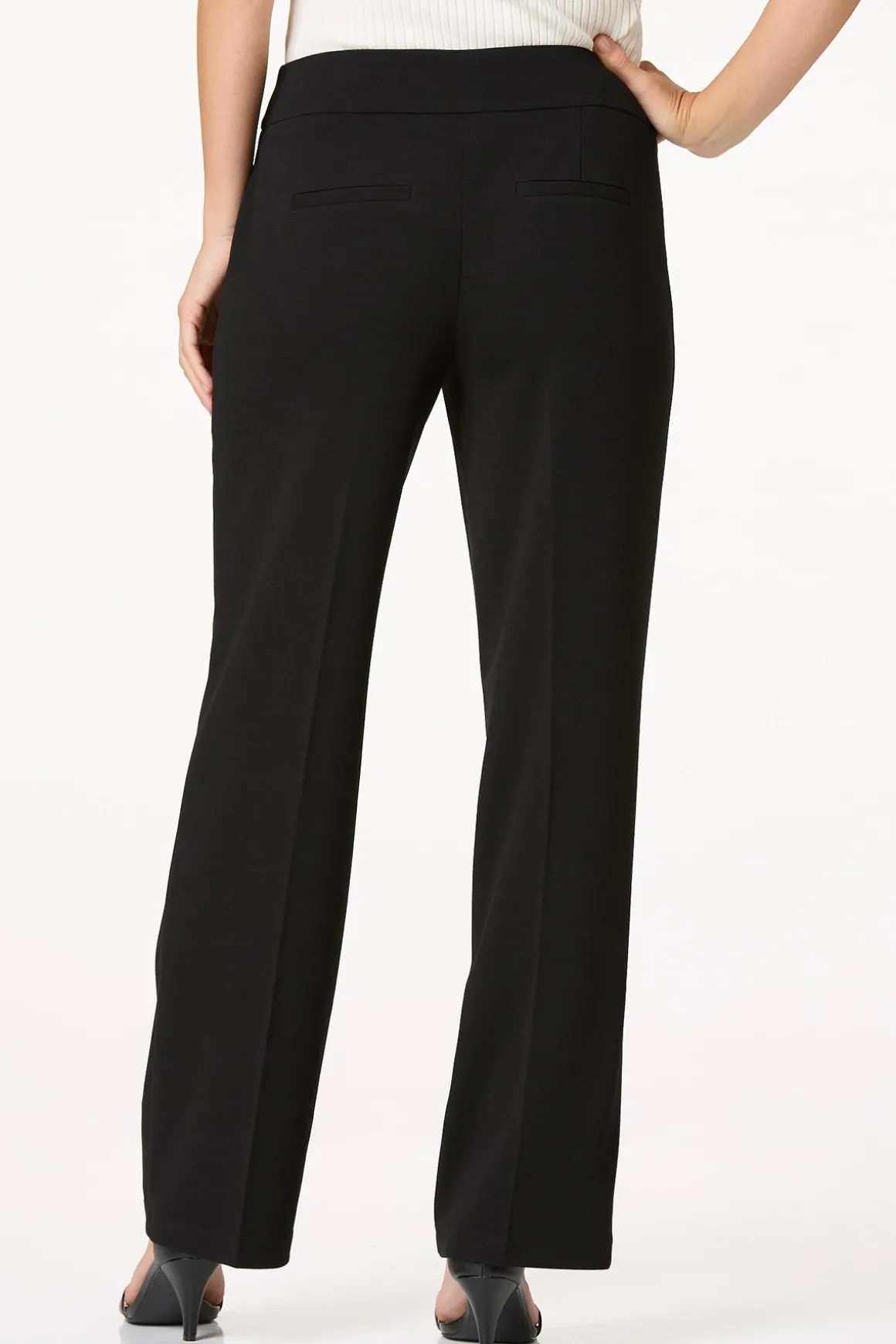 Petite Belted Wide Leg Pants