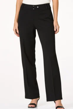 Petite Belted Wide Leg Pants