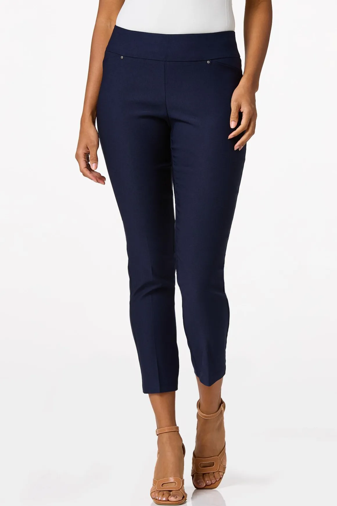 Petite Bengaline Pull- On Pants