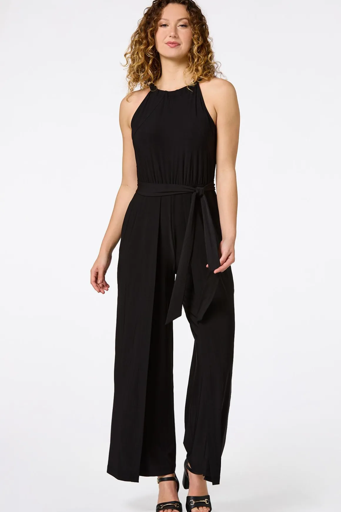 Petite Cleo Tie Waist Jumpsuit