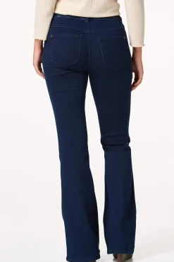 Petite High Rise Pull- On Flare Leg Jeans