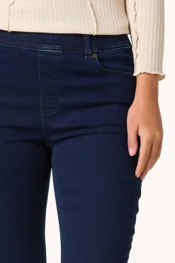 Petite High Rise Pull- On Flare Leg Jeans