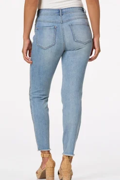 Petite Metal Stud Ankle Jeans