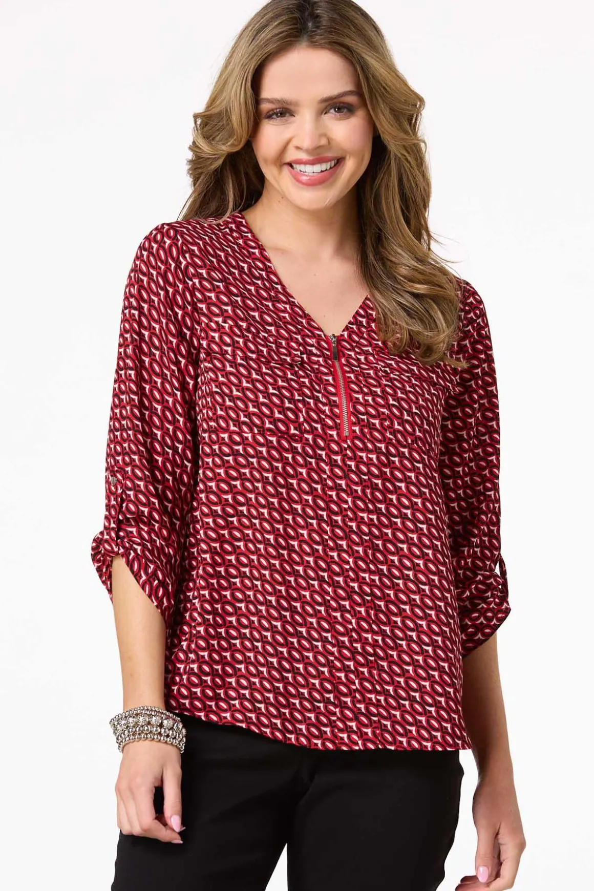 Petite Red Link Equipment Top