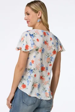 Petite Scalloped Floral Top