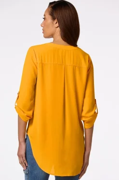 Petite Solid High- Low Top